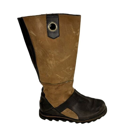 Women’s brown leather sorel boots size 7.5 - Picture 1 of 8